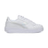 Sneakers bianche con logo argento effetto laminato Diadora Game Step Gs, Brand, SKU s354000049, Immagine 0